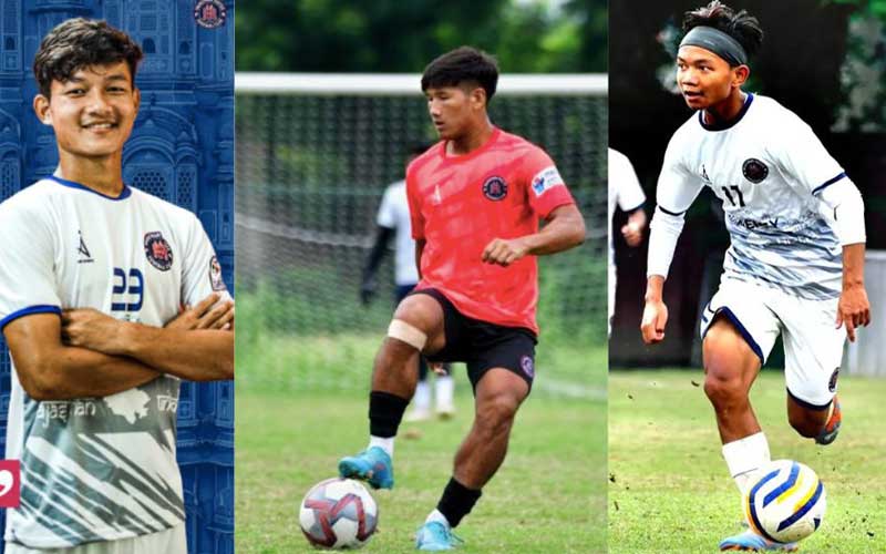 State Football Stars Inducted Into The Senior Team Of The Rajasthan United Football Club